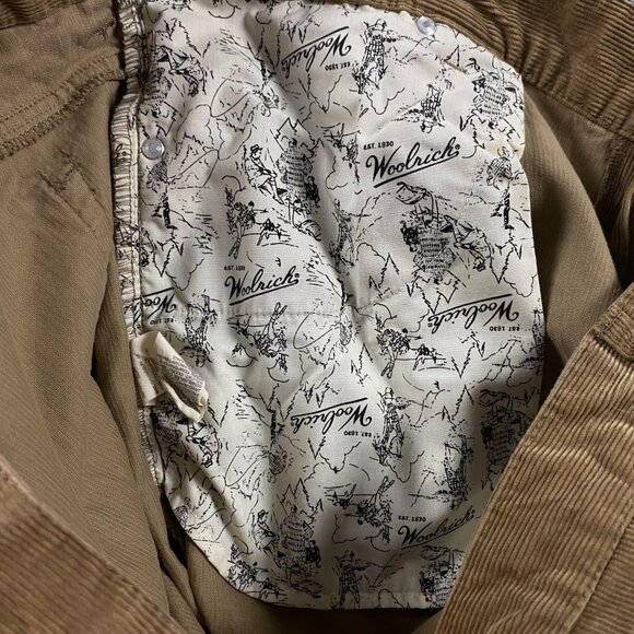 Woolrich Corduroy Pants Men's 40 x 32 Measures 43 x 32 Brown Flat Front - Picture 8 of 13